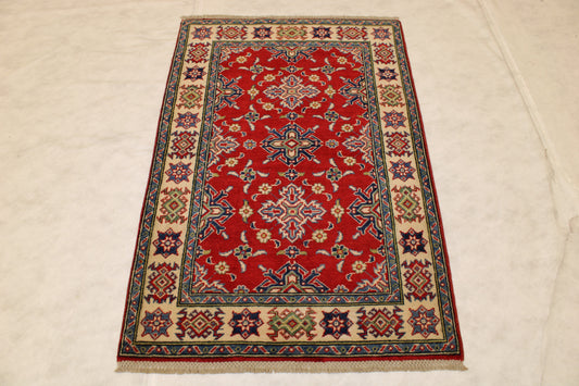 Afghan Kazak Rug, 3x5 Oriental Rug