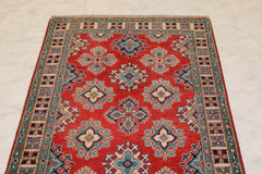 Afghan Oriental Rug, Kazak Hand Knotted Rug