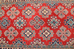 Afghan Oriental Rug, Kazak Hand Knotted Rug