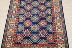 4x6 Afghan Rug, Tribal Kazak Rug
