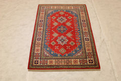 4x6 Kazak Rug, Afghan Tribal Rug