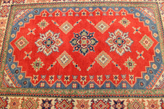 4x6 Kazak Rug, Afghan Tribal Rug