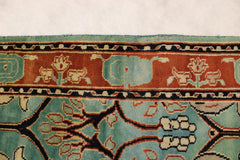 Geometric Wool Rug, Indian Floral Rug