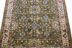 Indian Hand Knotted Rug, 4x6 Traditional Rug