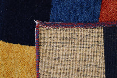 Hand Knotted Rug, Colorful Area Rug