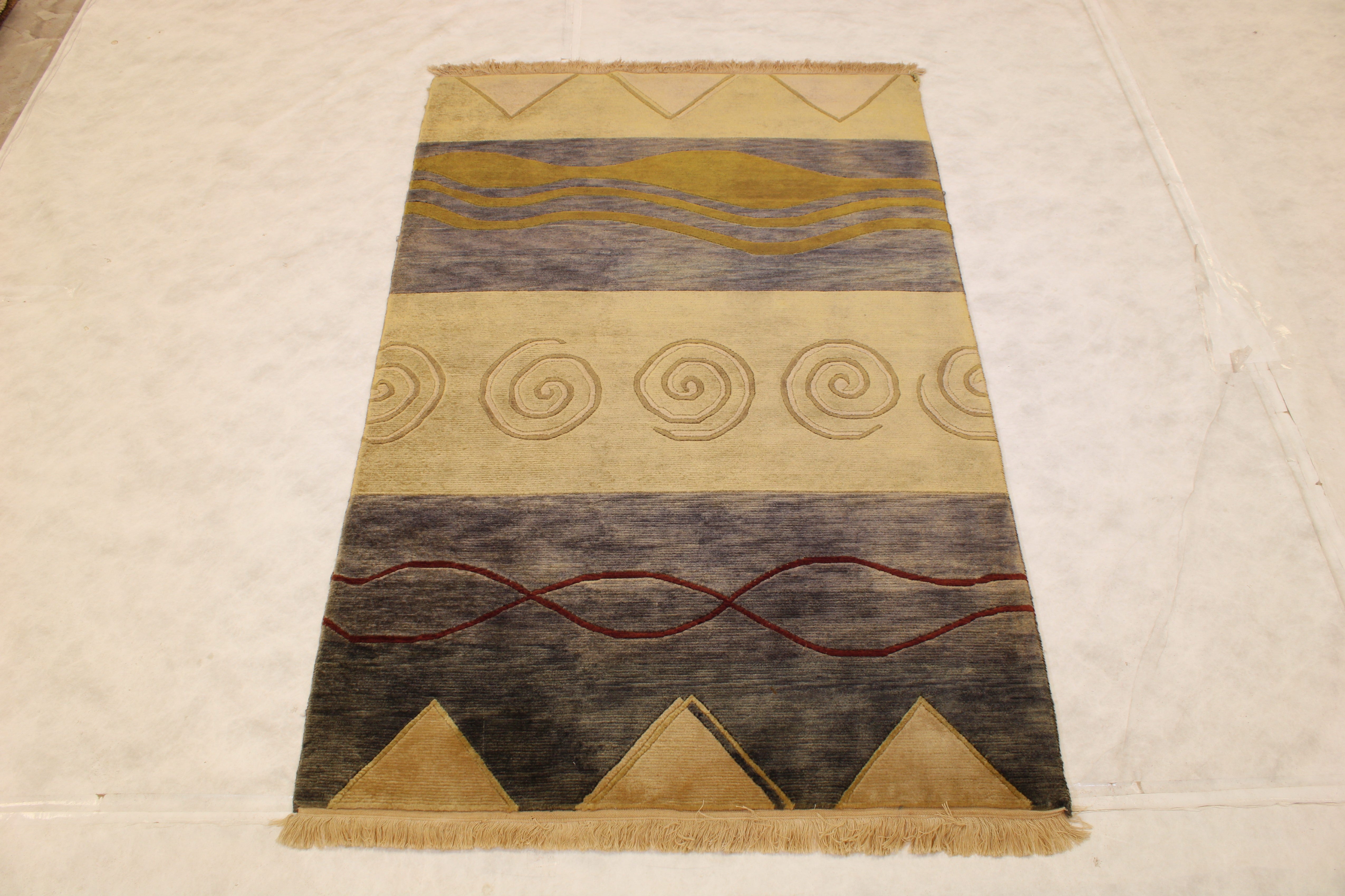 4x6 Hand Knotted Rug, Indian Oriental Rug