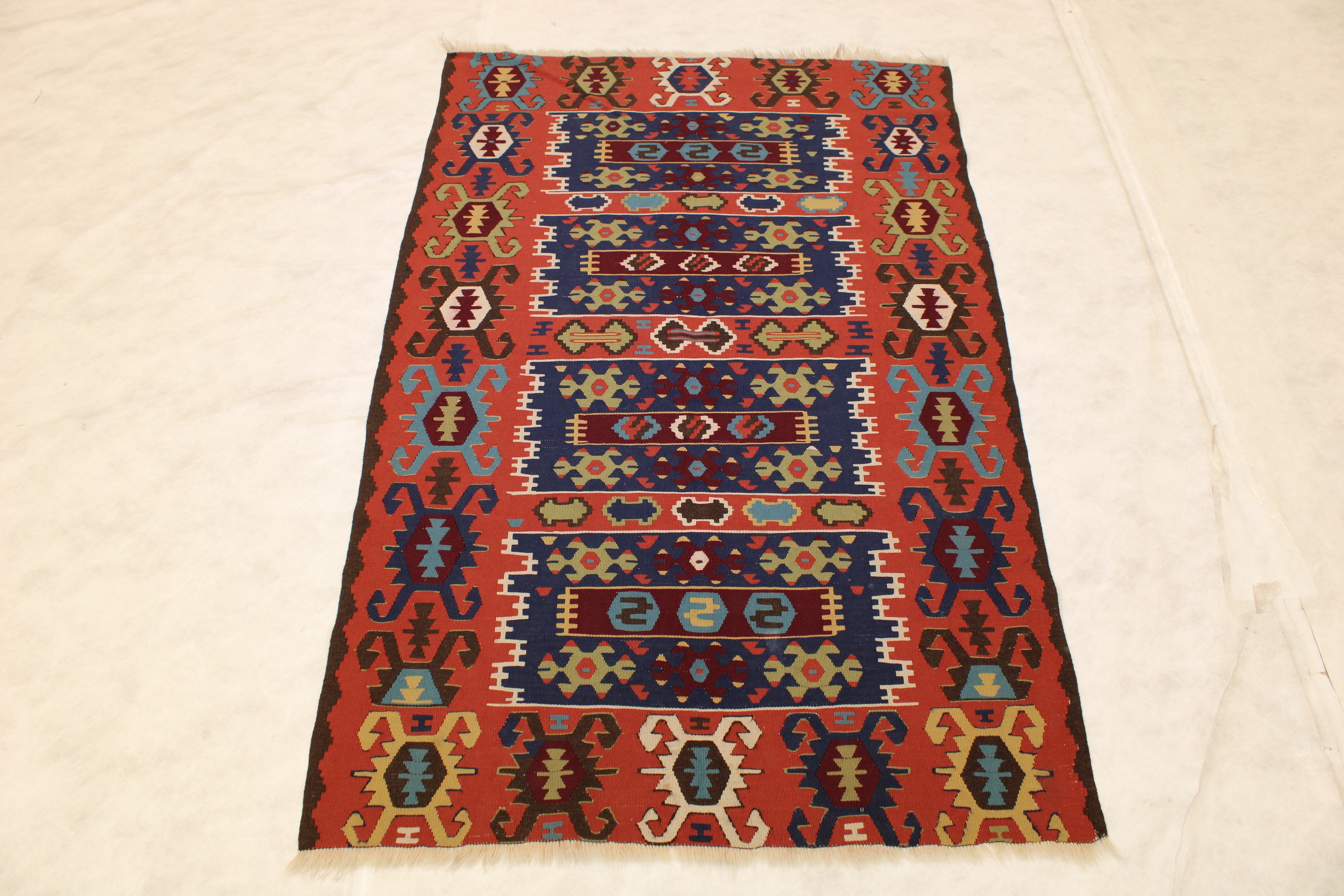 Handwoven Kilim Rug, Geometric Kilim Rug
