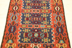 Handwoven Kilim Rug, Geometric Kilim Rug