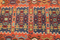 Handwoven Kilim Rug, Geometric Kilim Rug