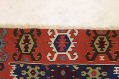 Handwoven Kilim Rug, Geometric Kilim Rug