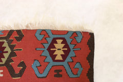 Handwoven Kilim Rug, Geometric Kilim Rug