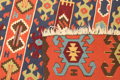 Handwoven Kilim Rug, Geometric Kilim Rug