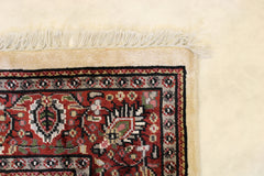 Kashmiri Rug, 4x6 Indian Rug, Hand Knotted Rug