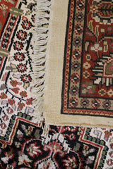 Kashmiri Rug, 4x6 Indian Rug, Hand Knotted Rug