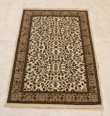 3x4 Persian Rug, Indian Serapi Rug