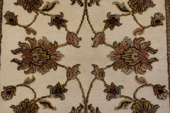 Persian Hand Knotted Rug, Silk Flower Design Rug