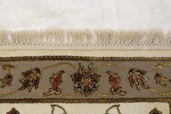 Persian Hand Knotted Rug, Silk Flower Design Rug