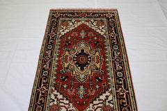 3x5 Traditional Rug, Indian Serapi Rug