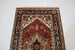 3x5 Traditional Rug, Indian Serapi Rug