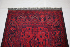 3x5 Traditional Rug, Afghan Turkman Rug