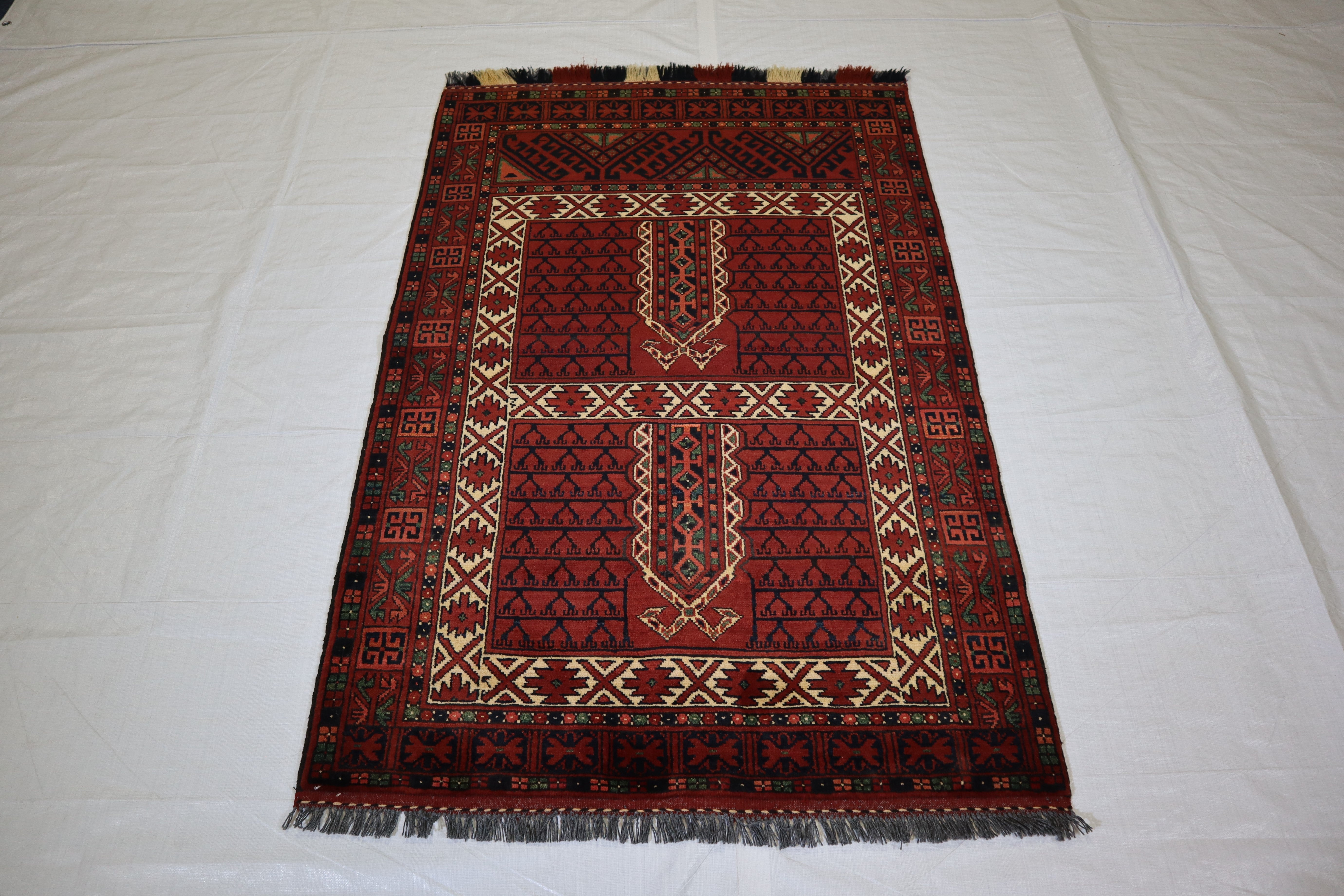 Afghan Tribal Rug, 3x5 Hand Knotted Rug