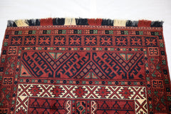 Afghan Tribal Rug, 3x5 Hand Knotted Rug