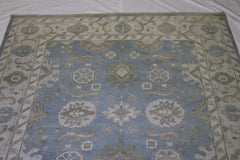 Indian Hand Knotted Rug, Oushak Wool Rug