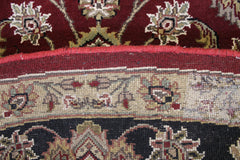 Jaipur Round Rug, 9x9 Hand Knotted Rug, Indian Round Rug