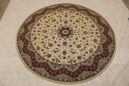 Pak Persian Rug, 9x9 Round Rug, Hand Knotted Rug