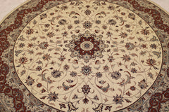 Pak Persian Rug, 9x9 Round Rug, Hand Knotted Rug