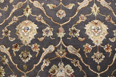 Silk Flower Rug, Persian Design Rug, 6x9 Area Rug