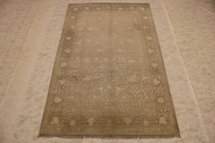 6x10 Area Rug, Indian Silk Flower Rug