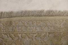 6x10 Area Rug, Indian Silk Flower Rug