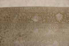 6x10 Area Rug, Indian Silk Flower Rug