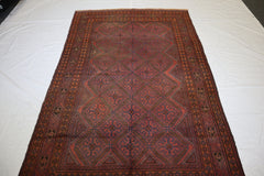Persian Hand Knotted Rug, Traditional Area Rug