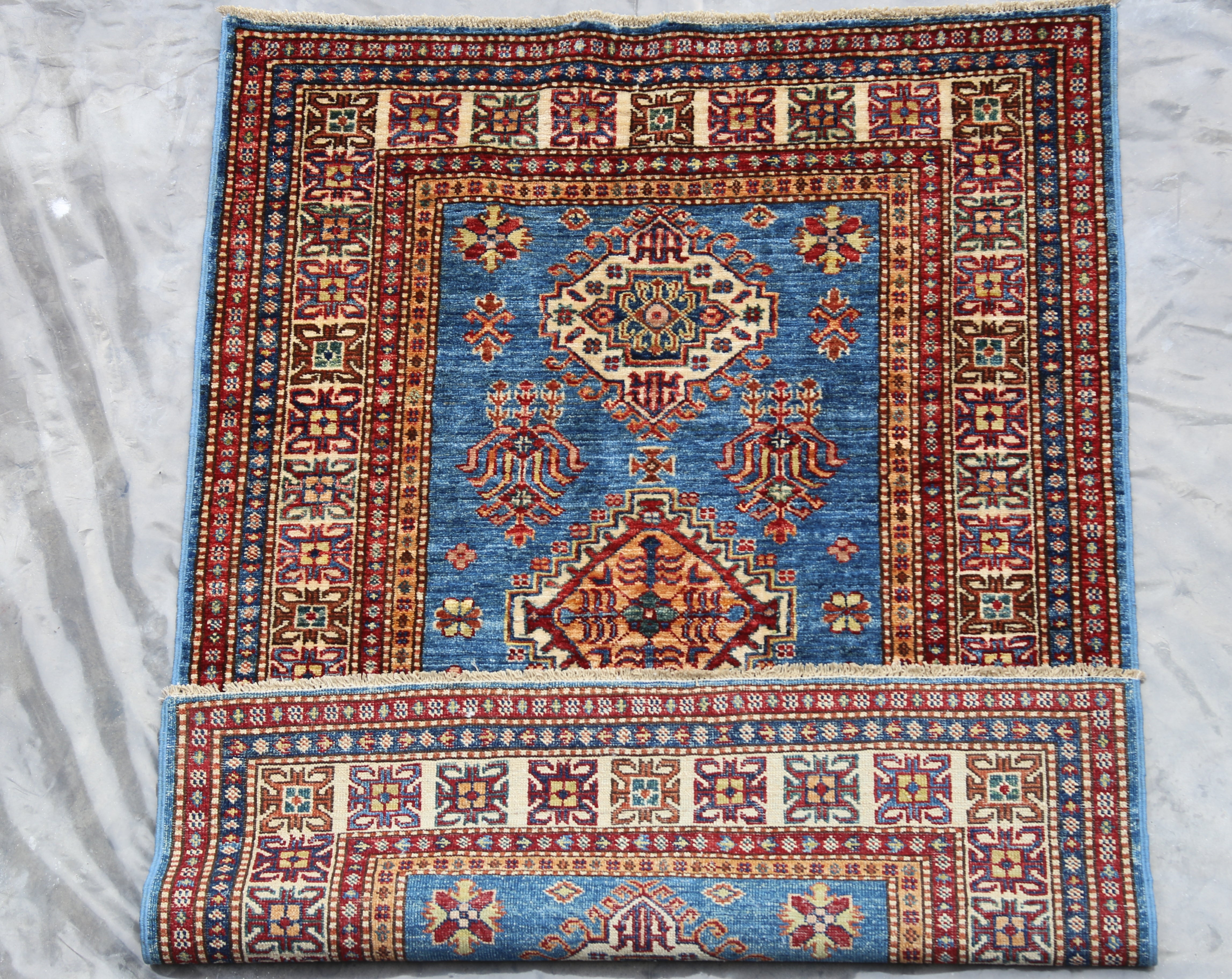 Hand Knotted Afghan Rug, Chobi Rug, Tribal Rug, 3x5 Area Rug