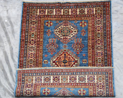 Hand Knotted Afghan Rug, Chobi Rug, Tribal Rug, 3x5 Area Rug