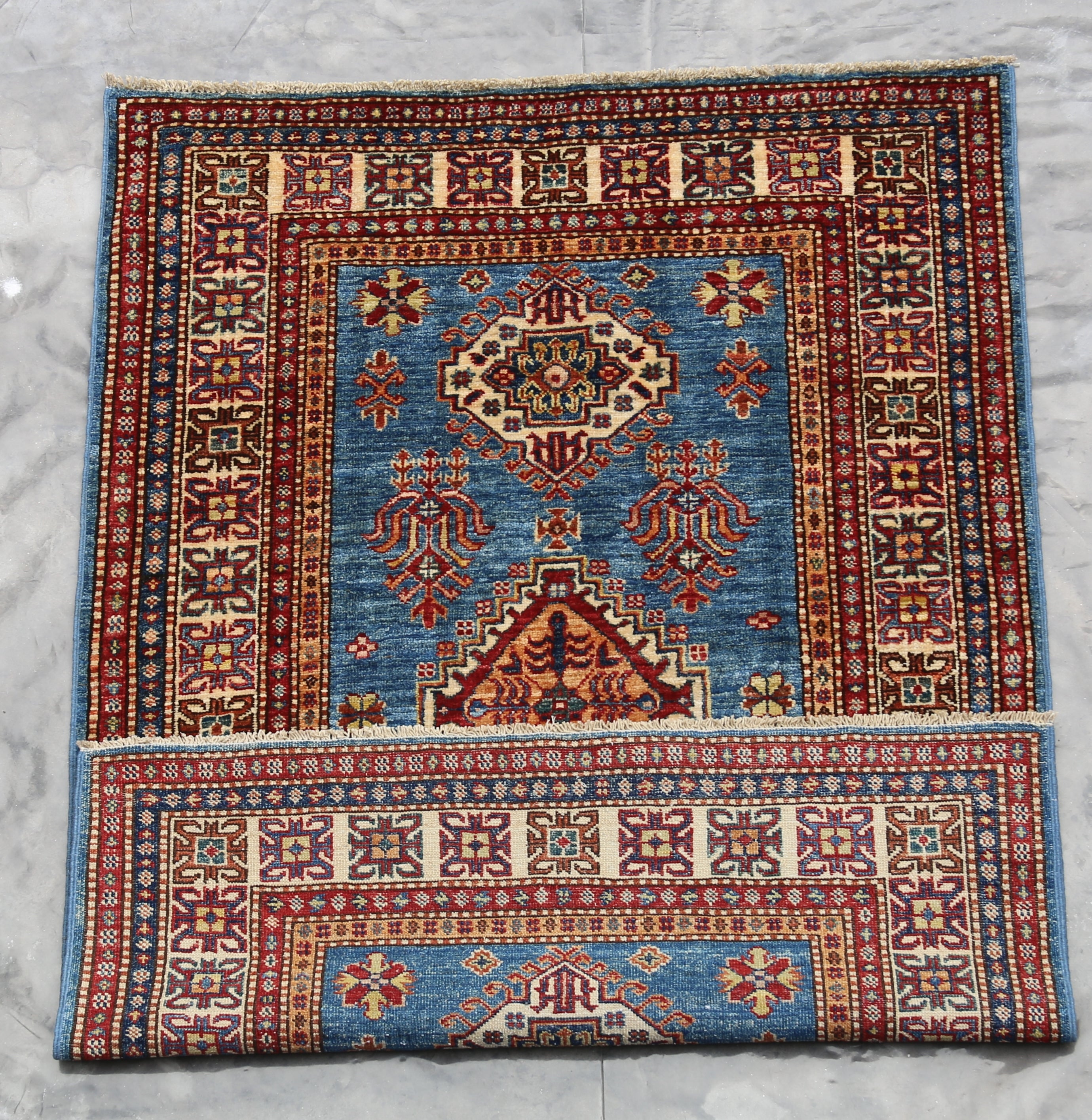 Chobi Rug, Wool Oriental Rug, Hand Knotted, 4x5 Rug
