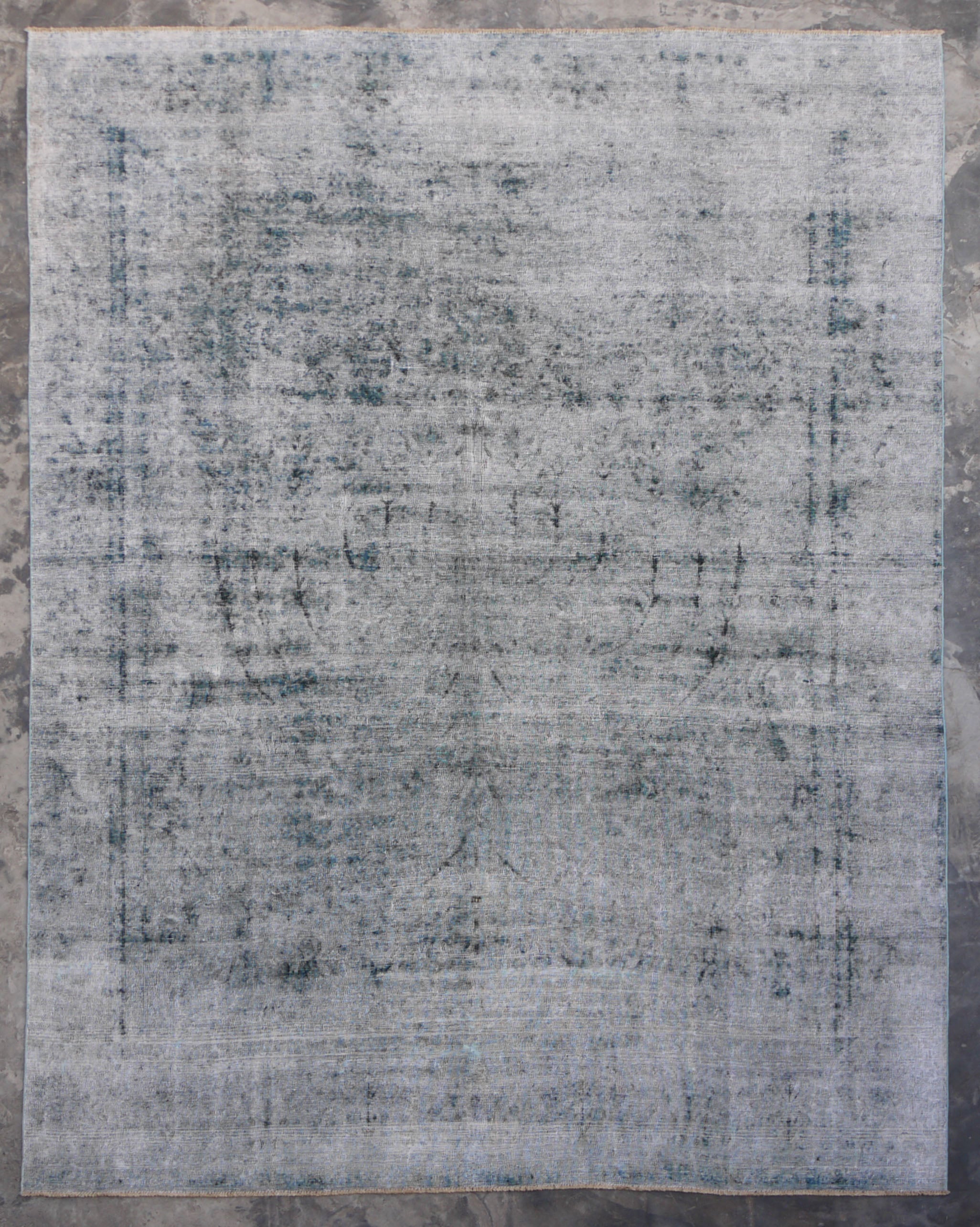 Vintage Rug, Wool Oriental Rug, Kayseri Rug, 9x13 Rug