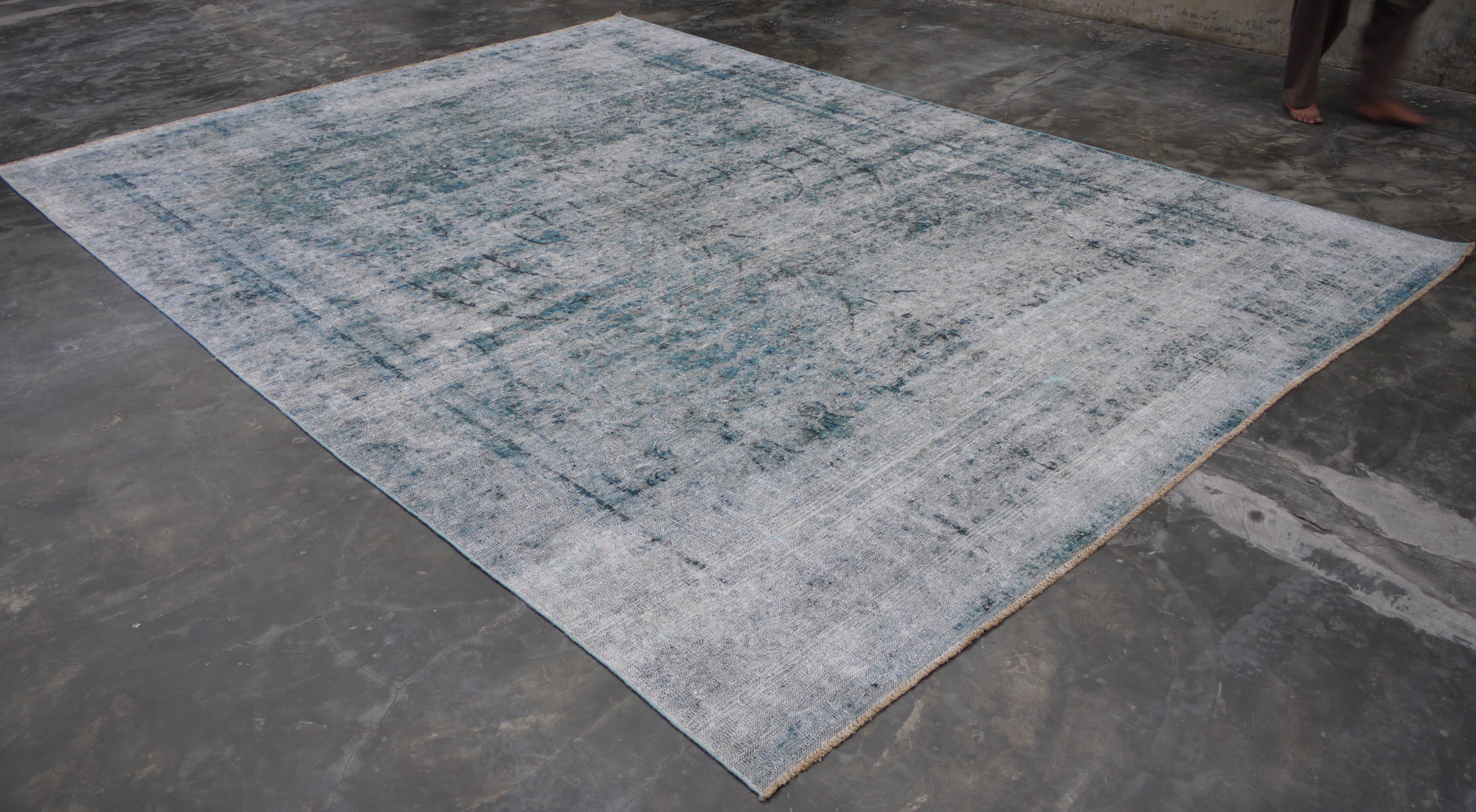 Vintage Rug, Wool Oriental Rug, Kayseri Rug, 9x13 Rug