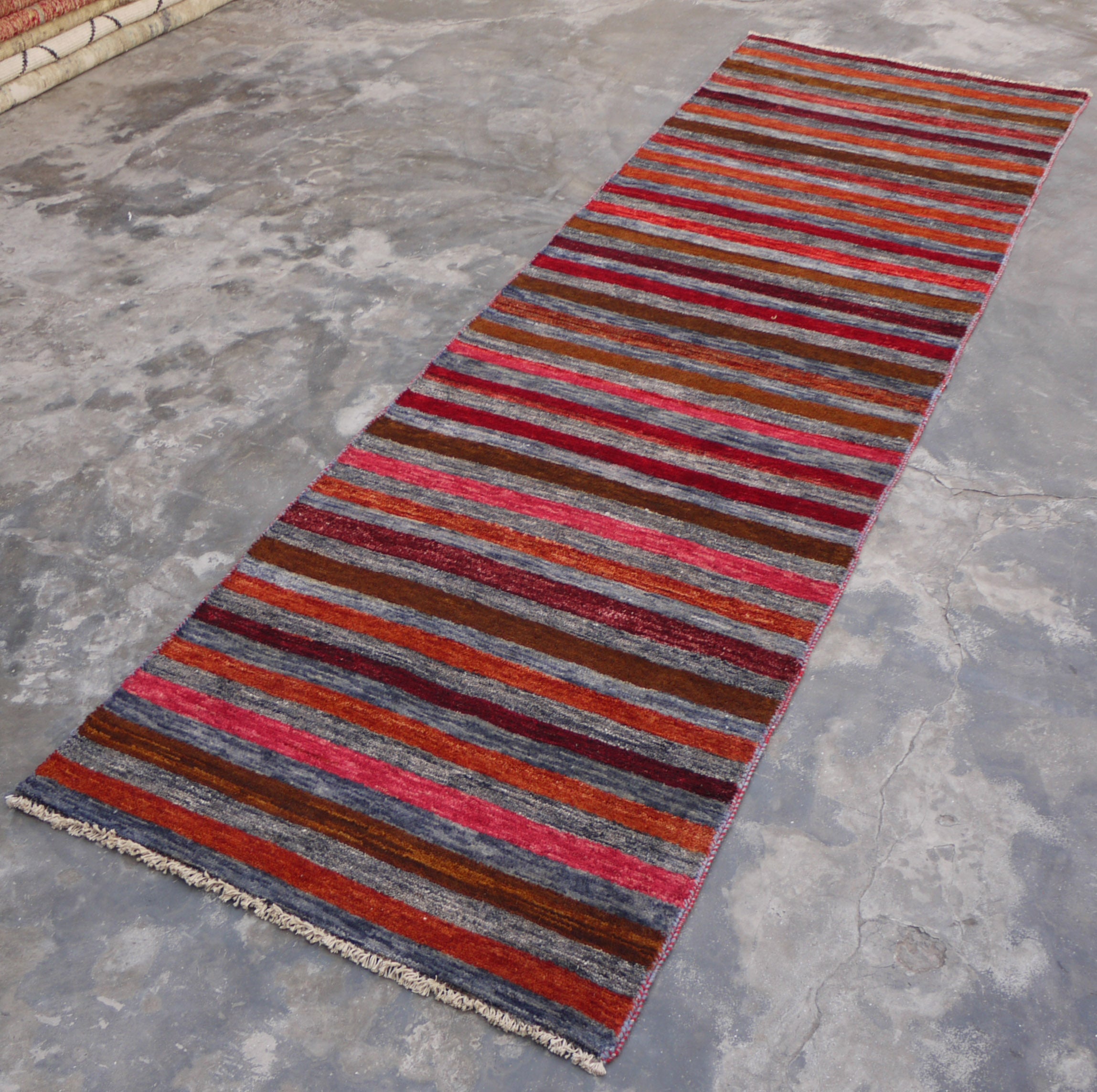 Multicolor Runner, Contemporary Rug, Afghan Runner, Hall Runner