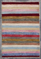Contemporary Rug, Natural Multi, Afghan Rug