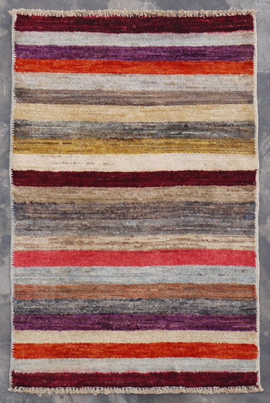 Multicolor Rug, Contemporary Rug, Hand Knotted Wool Rug