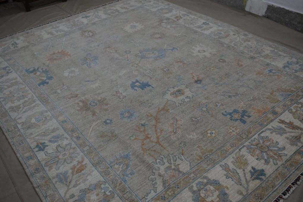 Oushak Rug, Hand Knotted Rug, Afghan Oriental Rug, 8x10 Rug