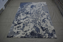 Contemporary Rug, Wool Rug, Multi Colored Area Rug, 6x9