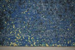 Blue Contemporary Rug, 9x12 Area Rug, Afghanistan Rugs