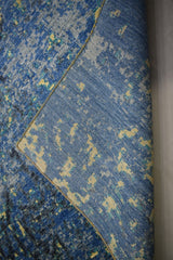 Blue Contemporary Rug, 9x12 Area Rug