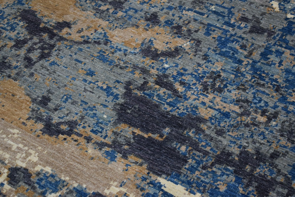 Contemporary Rug, Wool Rug, Natural Multi, Area Rug On Carpet