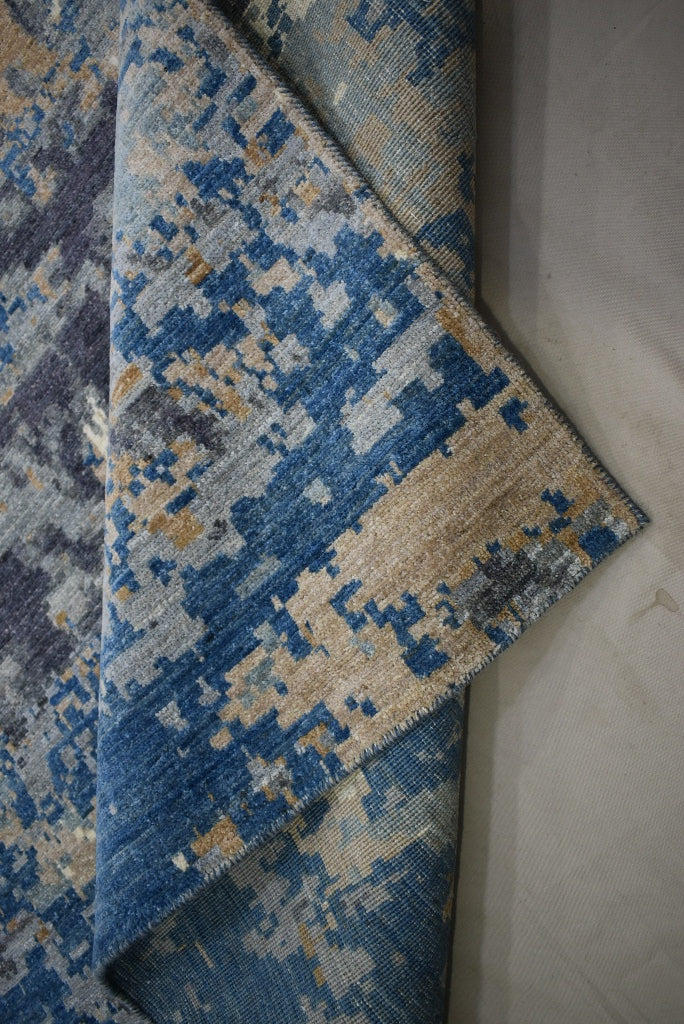 Contemporary Rug, Wool Rug, Natural Multi, Area Rug On Carpet