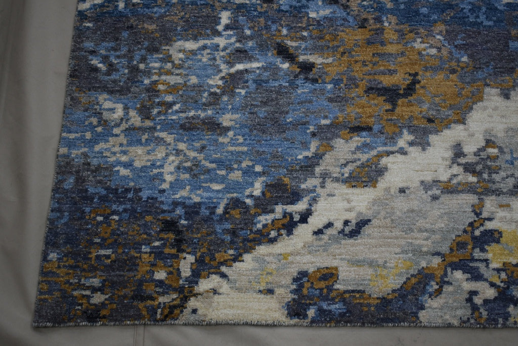 Contemporary Rug, Hand Knotted Rug, Natural Multi